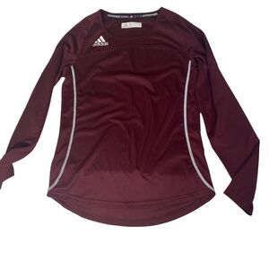 Adidas Climacool Long sleeve top Burgundy Sz Small